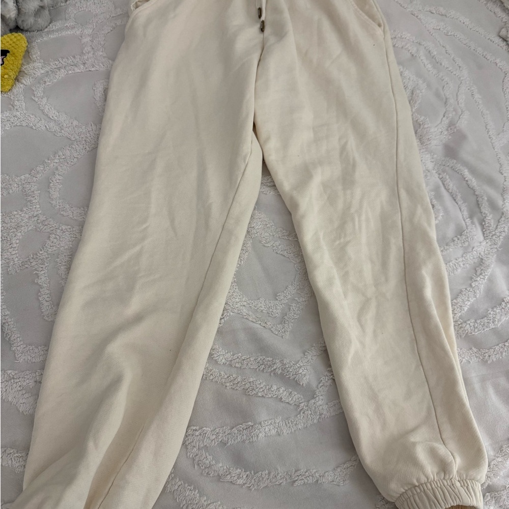 WeWoreWhat Cream Knit Sweatshirt